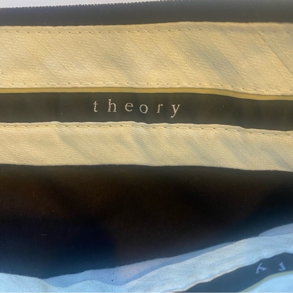 THEORY Velvet Bootcut Flare Pants in Dark Brown - Picture 7 of 12